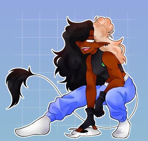 Kaz Sona Crouch Pose