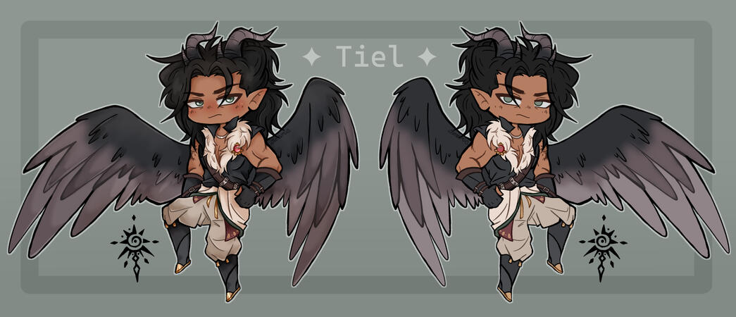 Tiel - Chibi Reference Sheet Tiel - Chibi Reference Sheet